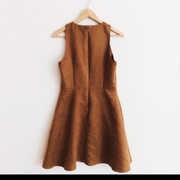 Target Mossimo Laser Cut Faux Suede Mini Dress Size Small - Picture 3 of 7